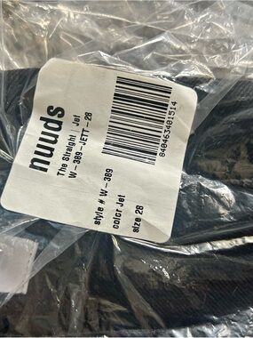 nuuds Straight Jean in Jet Black Denim